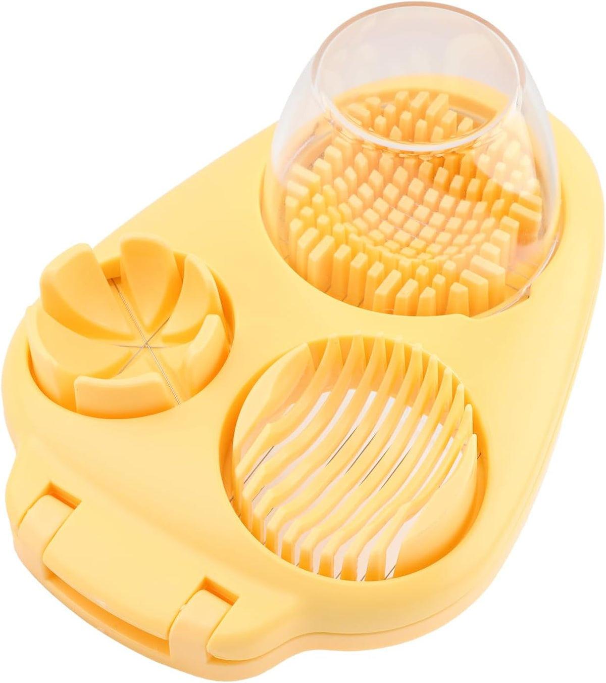 3-in-1 Egg Slicer for Hard Boiled Eggs, 3 Slice Modes Egg Cutter Dicer