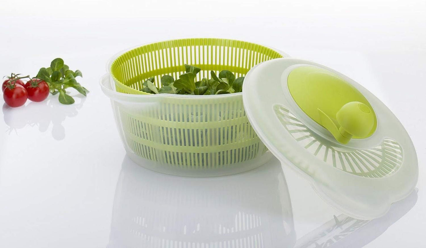 Westmark Germany Vegetable and Salad Spinner with Pouring Spout (Red/Clear)