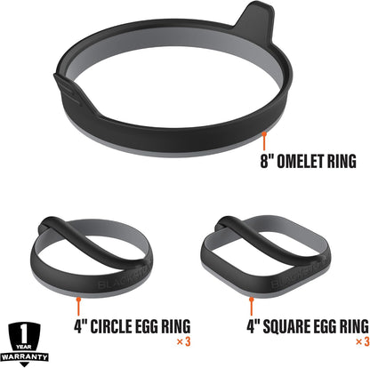 Blackstone® Egg & Omelet Ring Kit, 7 Piece Accessory Set