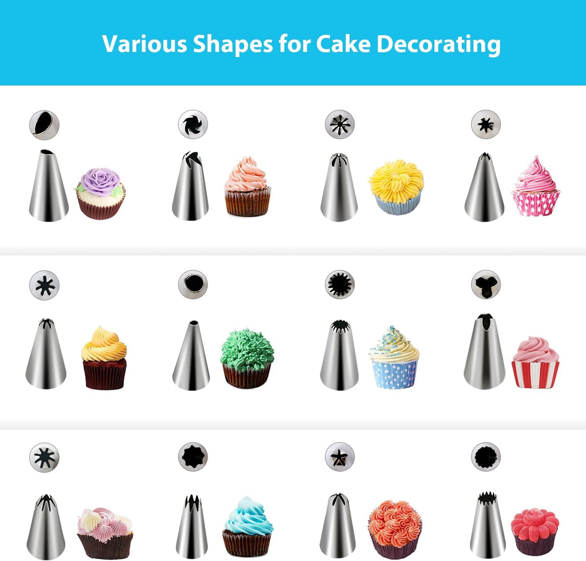 100pcs Thick Disposable Icing Piping Bags, Professional Pastry Bags 12inch, Heavy Duty Anti Burst Cake Tipless Piping Bags for Chocolate Royal Cupcake Cream Frosting Cookie Decorating Baking Supplies