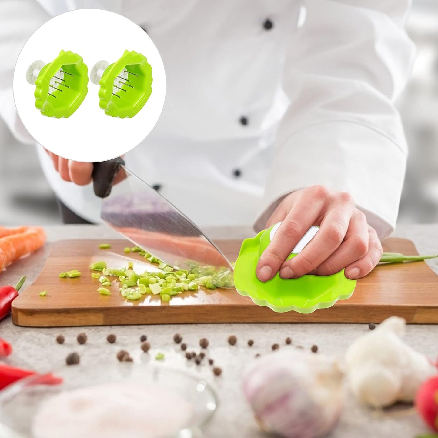 Hand Held Grater 2pcs Food Safety Holder for Mandolin Slicer Grater for Kitchen Food Slicer Cutter for Mandoline Cutting Green Multipurpose