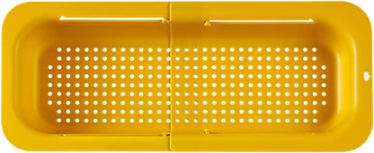 YOXIER Expandable Drain Basket Retractable Colander Retractable Drain Basket Over Sink Multifunctional Grade Pp Extendable Fruit Vegetable Washing Drainer Colander Strainer Bowl Tableware Container
