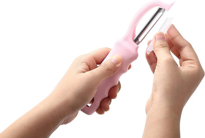 Spring Chef Premium Swivel Vegetable Peeler, Soft Grip Handle and Ultra Sharp Stainless Steel Blades - Perfect Kitchen Peeler For Veggie, Fruit, Potato, Carrot, Apple - Mango