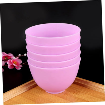 Didiseaon Odorless Anti-drop Silicone Mixing Bowl for Facial Masks Cooking Flexible Microwave Dishwasher Safe for Ingredients Sauces Medium Green