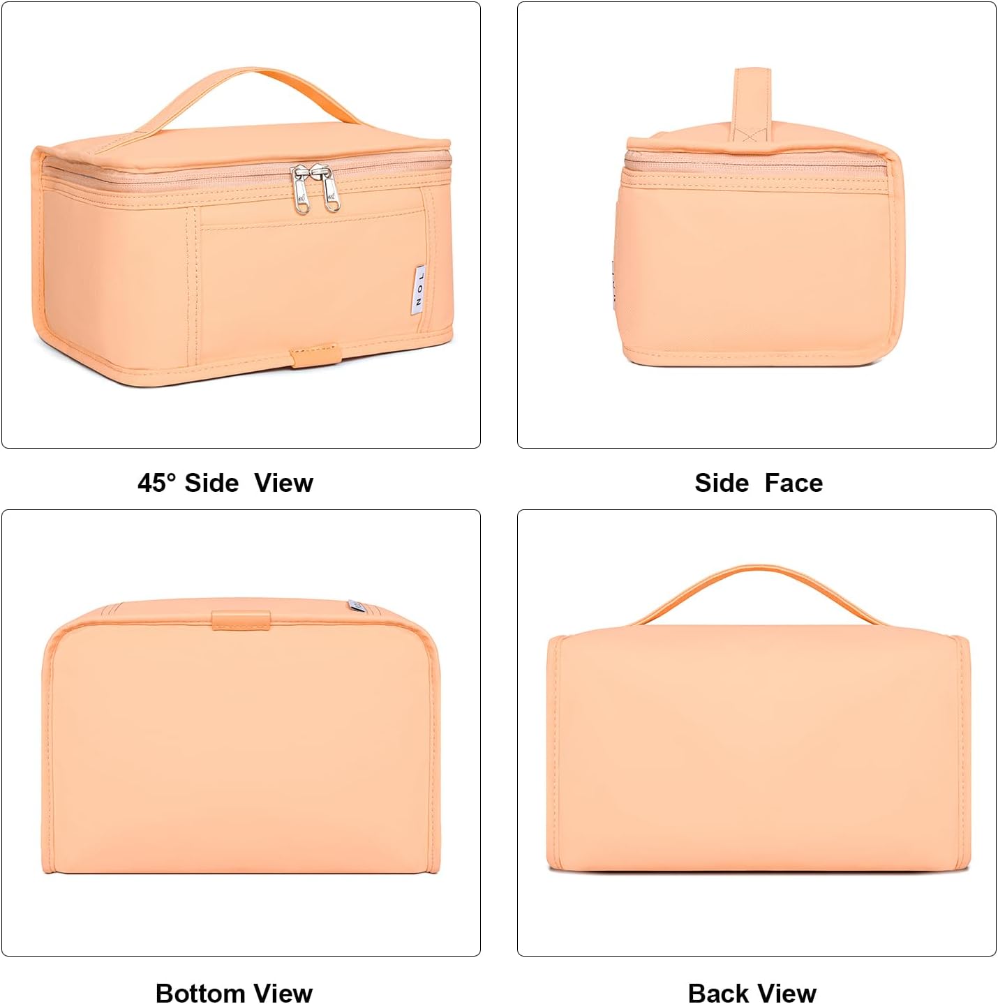 NOL Mini Insulated Lunch Bag for Women Men Kids | Small Leakproof Reusable Lunch Tote | Fits 6 Cans 330ml | Thermal Cooler for Work School Picnic Camping, Navy blue