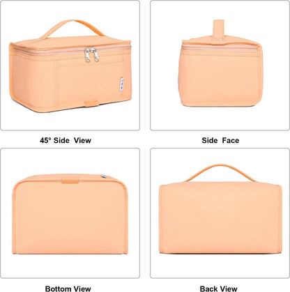 NOL Mini Insulated Lunch Bag for Women Men Kids | Small Leakproof Reusable Lunch Tote | Fits 6 Cans 330ml | Thermal Cooler for Work School Picnic Camping, Navy blue