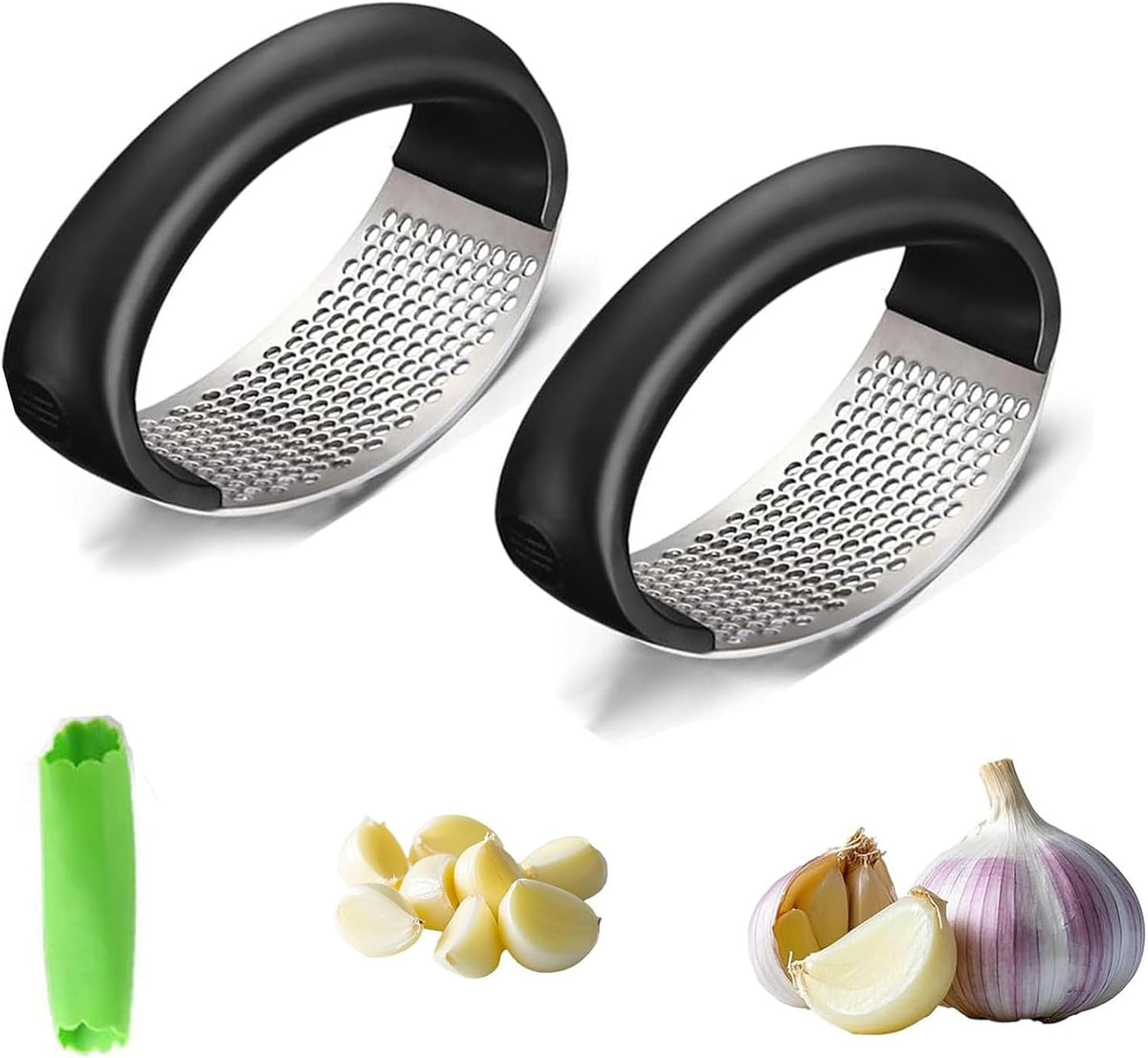 Home Kitchen Utensils Portable Manual Garlic Crusher - Garlic Crusher,2026 Upgraded Stainless Steel Garlic Crusher,Home & Kitchen Garlic Press.