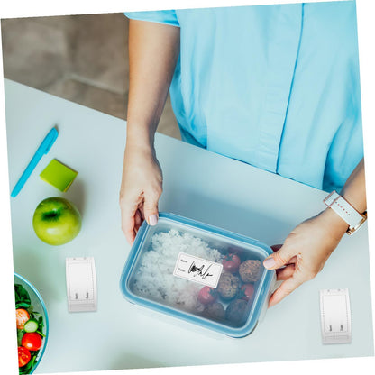 ERINGOGO 3 Rolls Day Mark Food Labels Food Storage Container Stickers for Take-Out Pantry Removable Adhesive