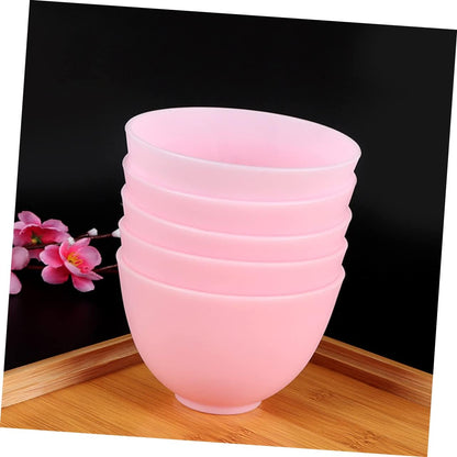 Didiseaon Odorless Anti-drop Silicone Mixing Bowl for Facial Masks Cooking Flexible Microwave Dishwasher Safe for Ingredients Sauces Medium Green
