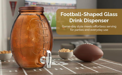 3 Gallon Classic Ice Cold Clear Glass Mason Jug Drink Beverage Dispenser Durable On Galvanized Stand With Leak Free Spigot-Easy Filling For Outdoor, Parties & Daily Use Lid