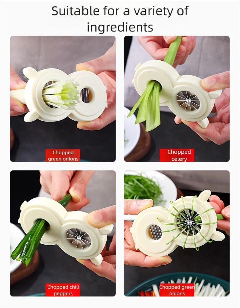 Blooming Onion Cutter 2-in-1 Shredder & Slicer,12 Strips Safe,Easy Clean