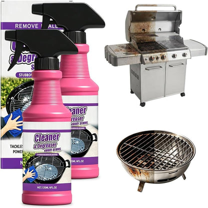 120ml Heavy Duty Grill Degreaser Spray, 2026 Upgrade BBQ Grill Cleaner, Multi-Surface Grease Remover for Outdoor Grill & Kitchen Oven, Stainless Steel Degreaser (1 PC)