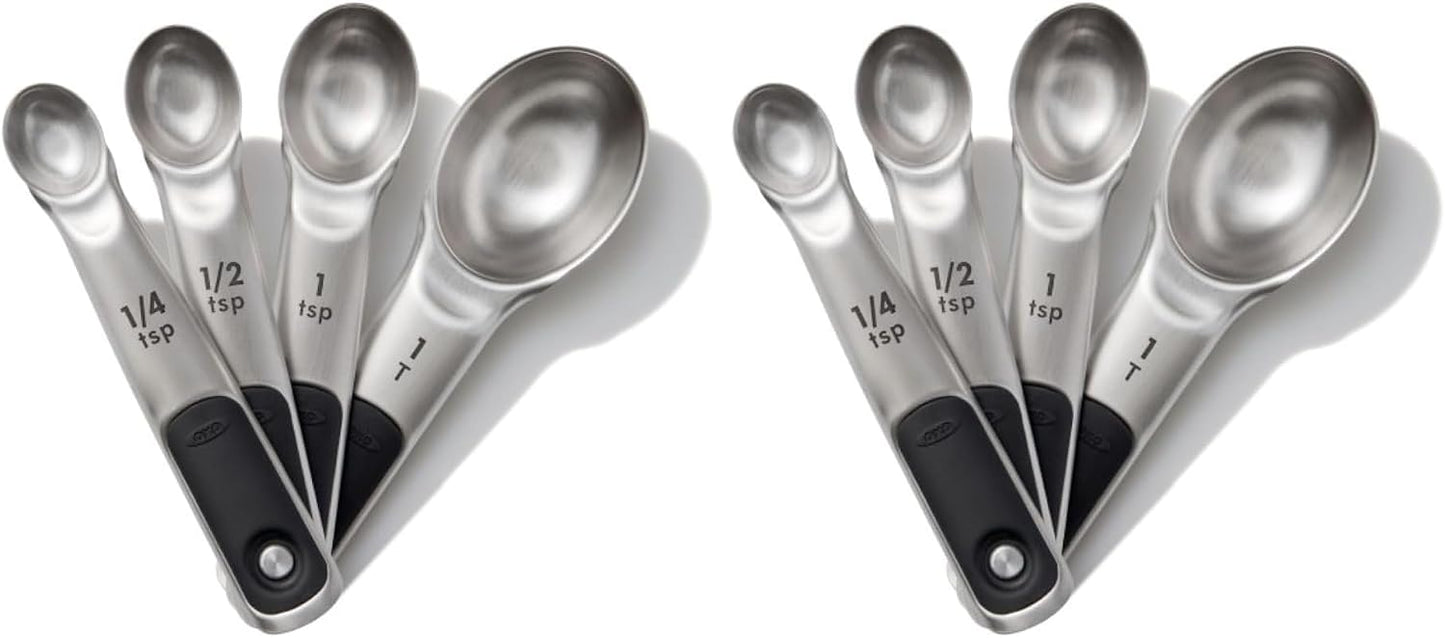 OXO Good Grips 4 Piece Stainless Steel Measuring Cups with Magnetic Snaps