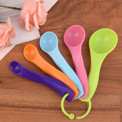 24pcs Silicone Muffin Cups,5pcs Plastic Measuring Spoons Set,Reusable Muffin Liners Silicone Cupcake Liners Lunch Box Dividers,3 Shape Non-Stick Baking Cups Cup Cake Molds Holder