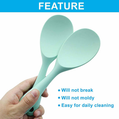 2Pcs Silicone Rice Paddle, Gray