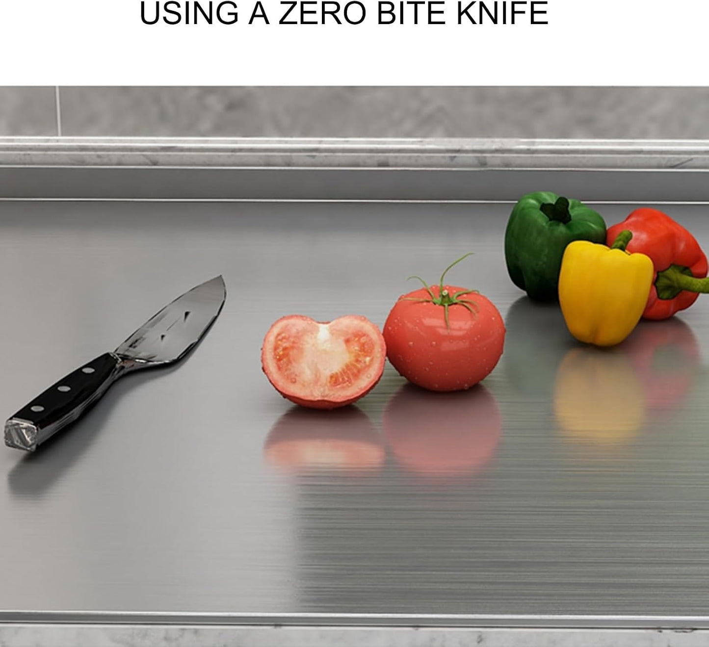 Worktop Cutting Board, Heavy Extra Large Stainless Steel Cutting Mats Chopping Baking Pastry Boards, Large Cutting Board Suitable for Meat, Fruits, Vegetables, Bread, And Bakin(40*50cm/15.7*19.7in)