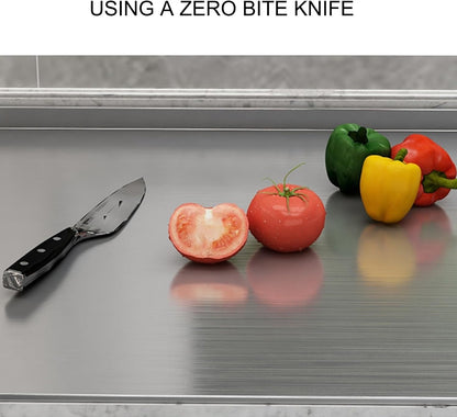 Worktop Cutting Board, Heavy Extra Large Stainless Steel Cutting Mats Chopping Baking Pastry Boards, Large Cutting Board Suitable for Meat, Fruits, Vegetables, Bread, And Bakin(40*50cm/15.7*19.7in)