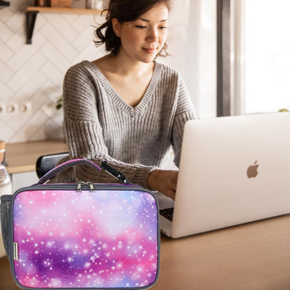 GYEUKHAM Insulated Lunch Box for School, Thermal Reusable Durable Freezable Lunch Bags for Kids Boys Girls Men Women - Small Soft Cooler Portable Lunch Tote Kit for Work Picnic Travel,Black