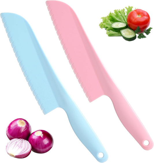 2 Pcs Lettuce Knife to Prevent Browning, 11 Inch Plastic Lettuce Knife