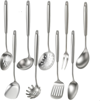 Newness Metal Fish Turner Spatula Stainless Steel for Kitchen Use, Small Griddle Egg Spatula, Flexible, Polished Metal, Corrosion Resistant, Kitchen Slotted Turner with Thin Edge Ideal for Turning,11"