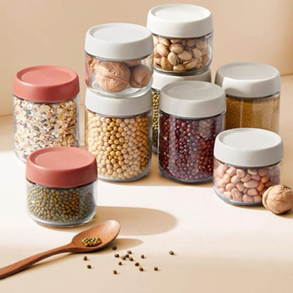 3Pack Overnight Oats Containers with Lids,10oz Glass Jar with Scew Lid,Salad Dressing Fruit Veggies Sauce Snacks Meal Prep Food Containers,Spice Jars,Wide Mouth Storage Containers