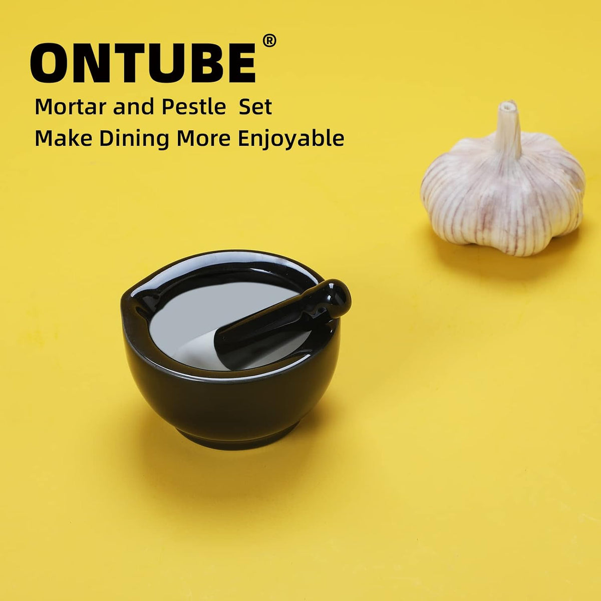 ONTUBE Mortar and Pestle Set (3.2 Inch)