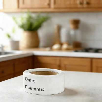 English Record Date Stickers Natural Paper Kitchen Food Date Labels DIY Classified