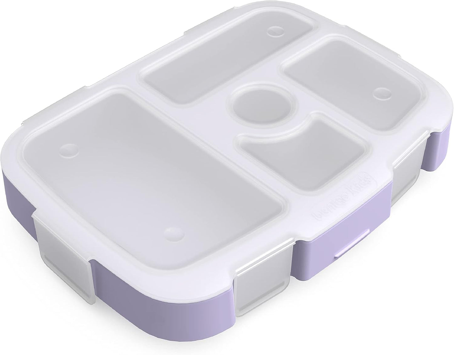 Bentgo® Kids Prints Tray with Transparent Cover - Reusable, BPA-Free, 5-Compartment Meal Prep Container with Built-In Portion Control for Healthy Meals At Home & On the Go (Mermaids in the Sea)