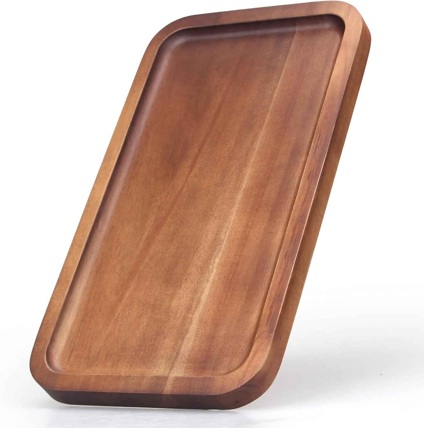 Large Wooden Serving Trays Long Party Charcuterie Boards Acacia Wood Platters Serving Cheese Board Rectangular Appetizer Snack Plates Rectangle Kitchen Dinner Platter for Food Dish Cake Dessert Tray