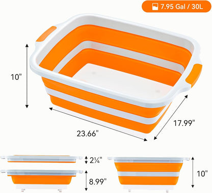 Collapsible Cutting Board with BBQ Prep Tub and Lid, Foldable Food Prep Container for Meal Prep, Marinating, Food Storage, Grilling, Camping and Outdoor Cooking, Dishwasher Safe, Black XX-Large