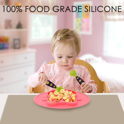 Extra Large Silicone Mats for Kitchen Counter, 27.6'' x 19.7'' Nonskid Silicone Placemats for Kids, Nonstick Purple Silicone Mat for Baking Crafts, Silicone Dab Mat Heat Resistant, 1Pack - Colors A