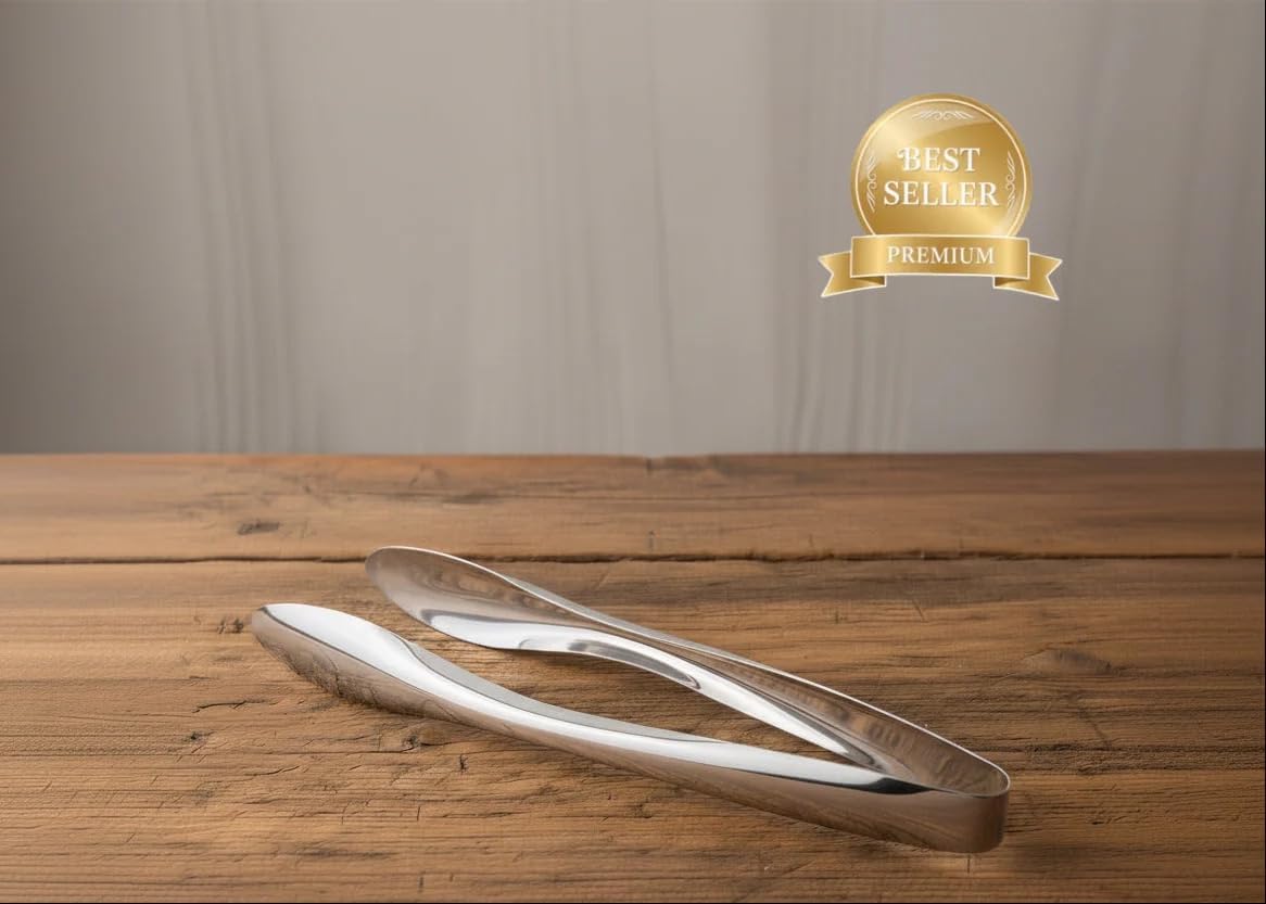 CUISINOX Polished stainless steel serving tongs,6 Inch -Durable Kitchen & Buffet tool