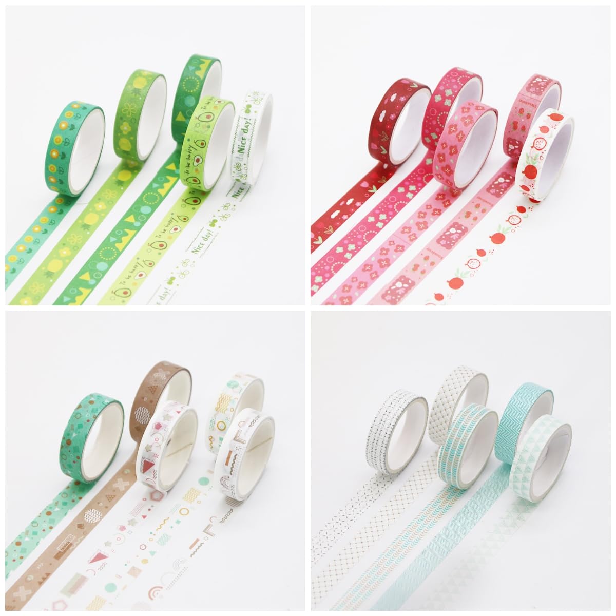 Washi Tape Storage Box, 6-Compartment Grid Slot Plastic Storage Box Jewelry Bead Tool for Washi Tape, Art Supplies and Sticker Container Organizer Case
