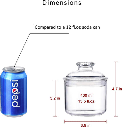 64 oz Reinforced Large Acrylic Canister with Locking Clamp, Airtight Flip Jar | Food Storage Container for Flour, Sugar, Coffee, Candy, Cookie etc