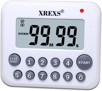XREXS Digital Kitchen Timer Magnetic Countdown Up Cooking Timer Clock
