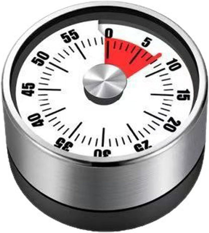 Visual Timer for Cooking Classroom, No Batteries Required，Magnetic (White)