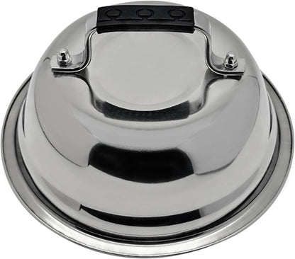 Outset Burger Cheese Melting Dome for Grill, Griddle, and Stovetop, Stainless Steel