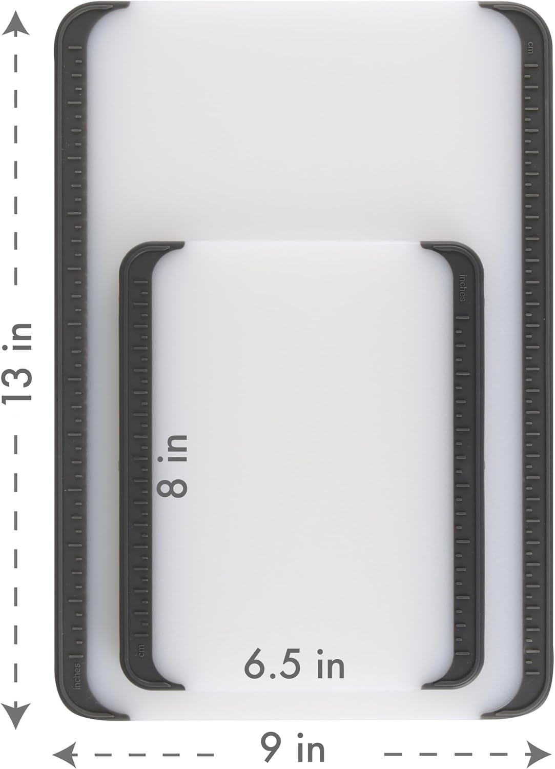 Dexas Non-Slip Cutting Board 18"x 12" with Wraparound Grips, NSF Certified