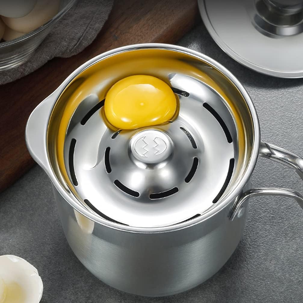 Angoily 1500ml Egg Separator, Stainless Steel Egg Yolk White Separator Tool