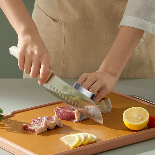 Stainless Steel Finger Guard, 2026 New Upgrade Safe Slicing Tool, Finger Protector for Cutting Food for Chopping Dicing and Kitchen Food Prep