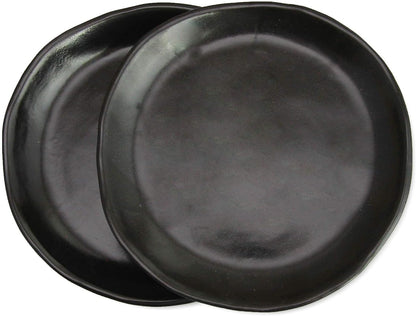 roro Handmade 2-Inch Matte Black Ceramic Pinch Bowls, Set of 6 – Versatile Stoneware for Spices, Condiments, Appetizers & Finger Foods