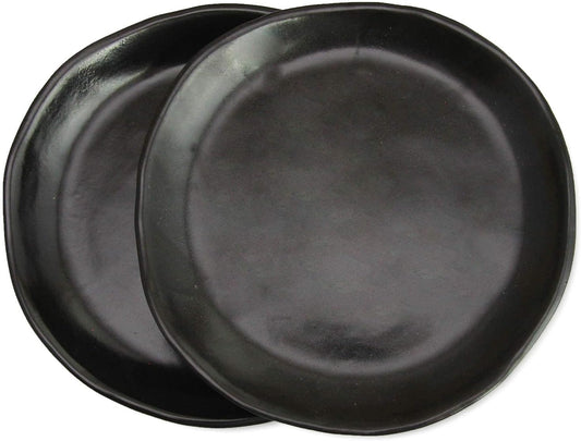 roro Handmade 2-Inch Matte Black Ceramic Pinch Bowls, Set of 6 – Versatile Stoneware for Spices, Condiments, Appetizers & Finger Foods