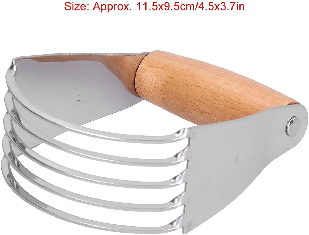 Pastry Blender 5-Blade Stainless Steel, Soft Grip Handle