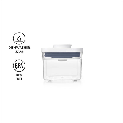 OXO Good Grips POP Container - Airtight Food Storage - Small Square Short 1.1 Qt Ideal for 1 lb of brown sugar or confectioner's sugar