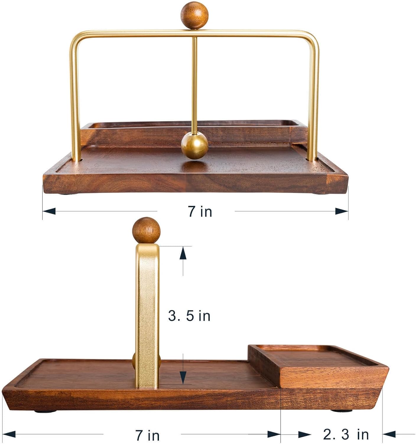 Wooden Napkin Holder with Salt and Pepper Shaker Holder, Two-in-one storage for napkins and seasoning bottles, Malfunction Salt Pepper Storage Holder and Napkin Caddy for Kitchen, Restaurant