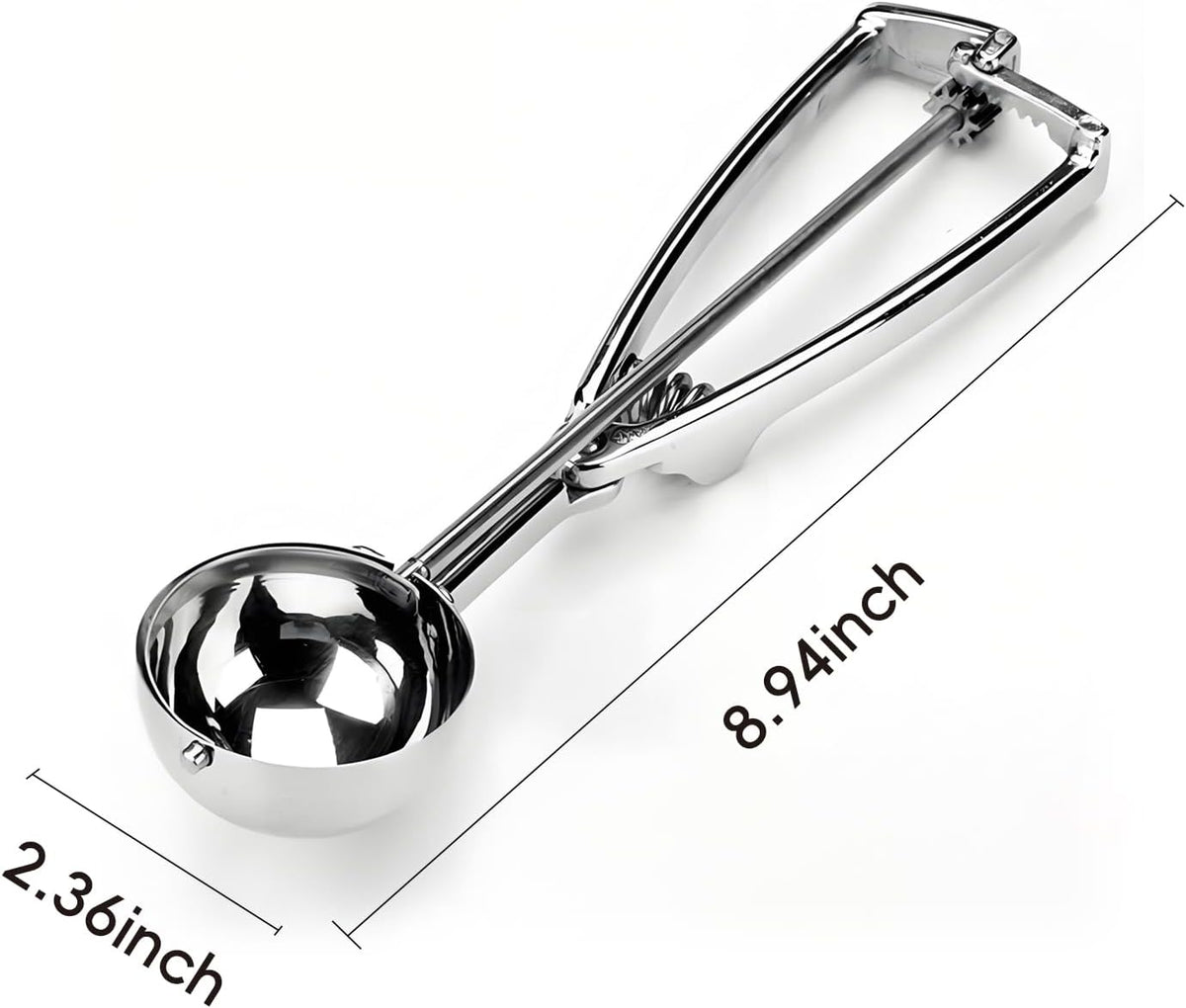 Thickened Stainless Steel Ice Cream Scoop Fruit Scoop,Table, Cookie Scoop For Baking, 2.4inch（6cm）, 1 piece for sale