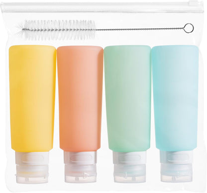 MICEBAY 2 oz Condiment Squeeze Bottles, Leakproof Salad Dressing Container