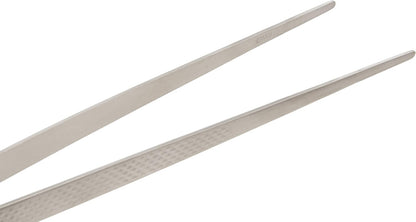 Mercer Culinary 18-8 Stainless Steel Chef Plating Tongs, Offset Tip, 6-1/2 Inch