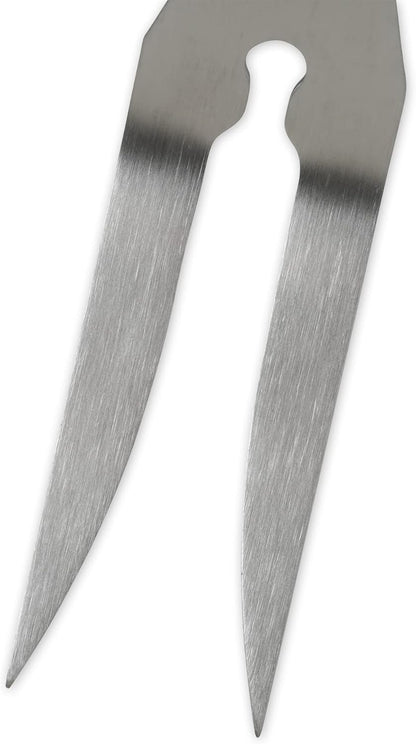 RSVP International Endurance (BQ-FRK) BBQ Grill Fork, 17.25" | Long Handle Keeps Hands Safe from Fire | Made from Stainless Steel & Rosewood
