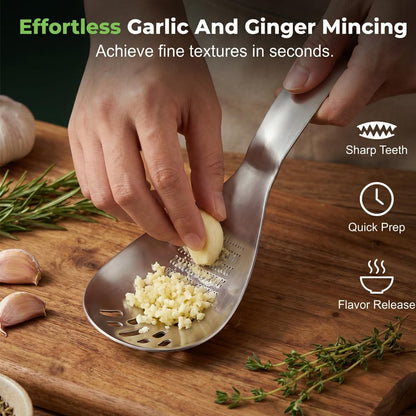 5-in-1 Stainless Steel Cooking Spoon, Potato Masher & Egg Separator，A+B